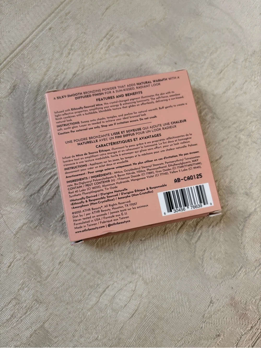 Athr Beauty Diffused Reflections Bronzing Powder Bronzer in Aurora BNIB